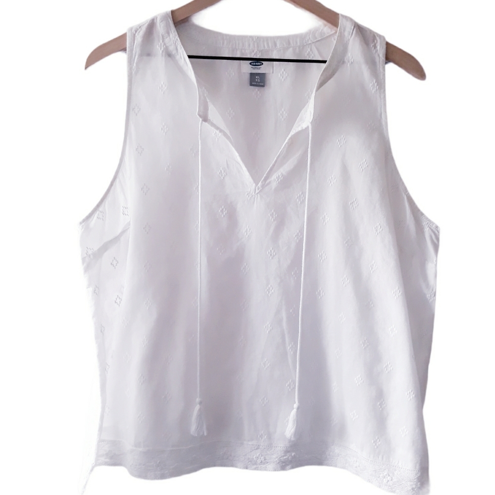 Old Navy cotton tank blouse size XL